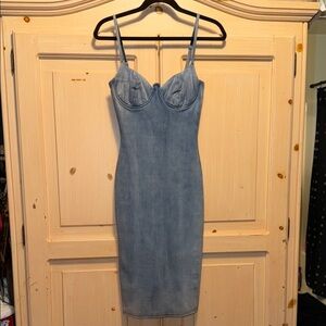 Chic Denim Midi Dress